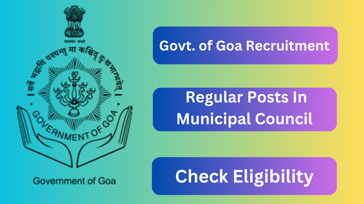 Goa Government Jobs in MMC 2024