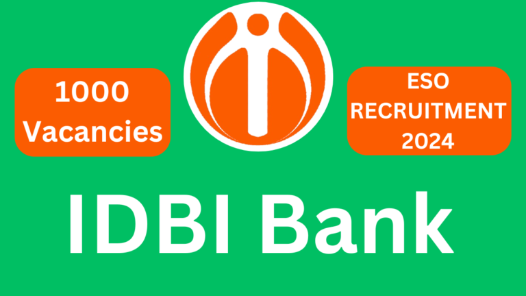 IDBI Bank Executive Recruitment 2024