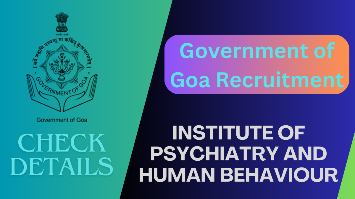 IPHB Goa Government Recruitment 2024